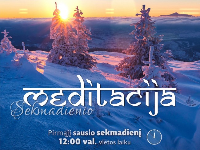 Sekmadienio MEDITACIJA 2017-1-1 12:00