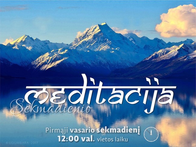 Sekmadienio MEDITACIJA 2017 02 05