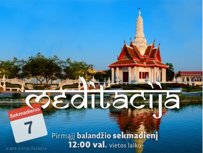 Sekmadienio MEDITACIJA 2019-4-7