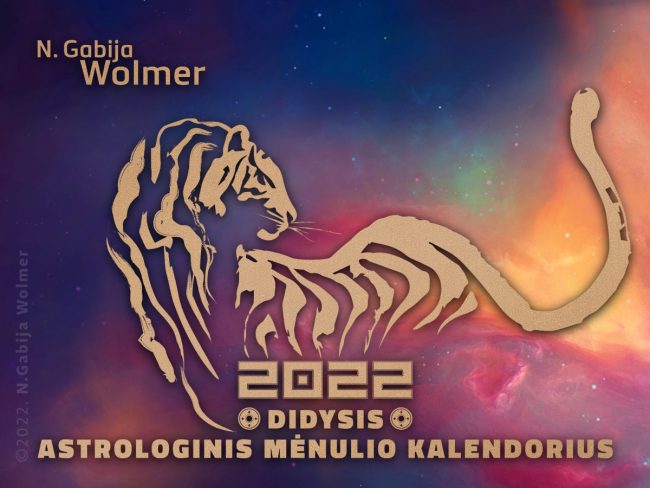 N.Gabija Wolmer. 2022 Didysis astrologinis Mėnulio kalendorius